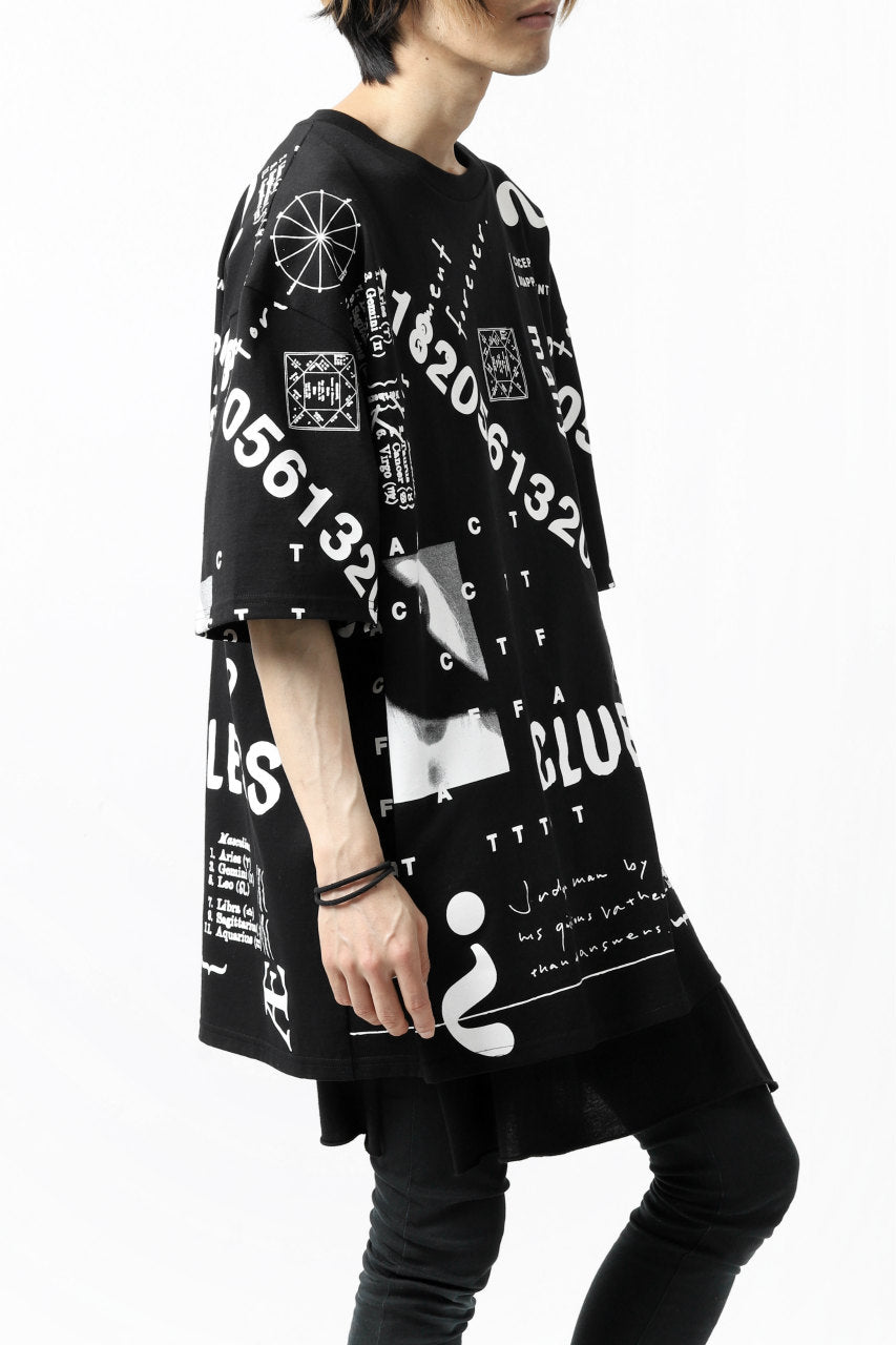 A.F ARTEFACT -SWALLOW- OVERSIZED GRAPHIC TEE (BLACK)