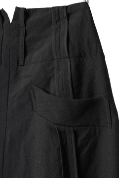 Load image into Gallery viewer, KLASICA SABRON WIDE TAPERED TROUSERS / MONOTONE HOUND TOOTH (BLACK)