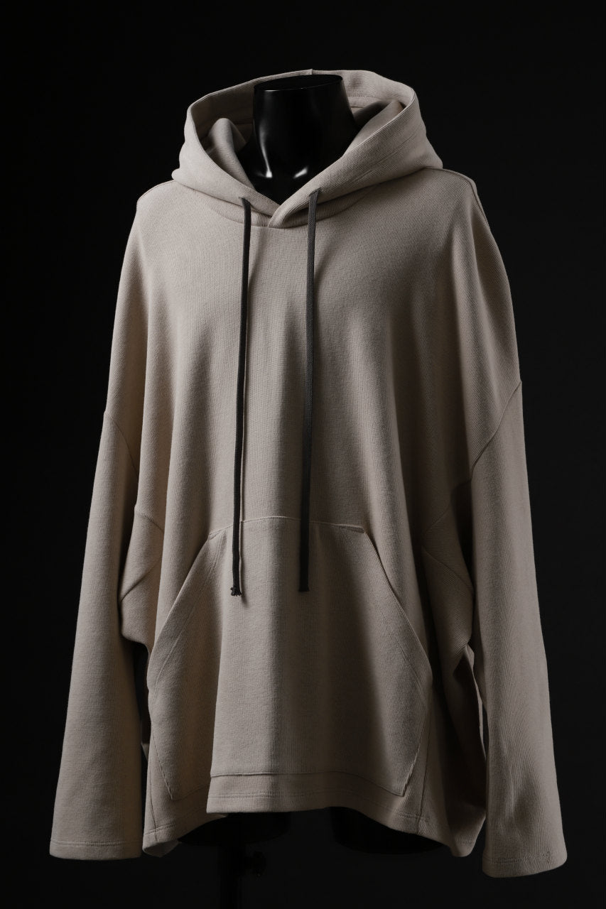 画像をギャラリービューアに読み込む, A.F ARTEFACT DOLMAN HOODIE PULLOVER / COPE KNIT JERSEY (IVORY)