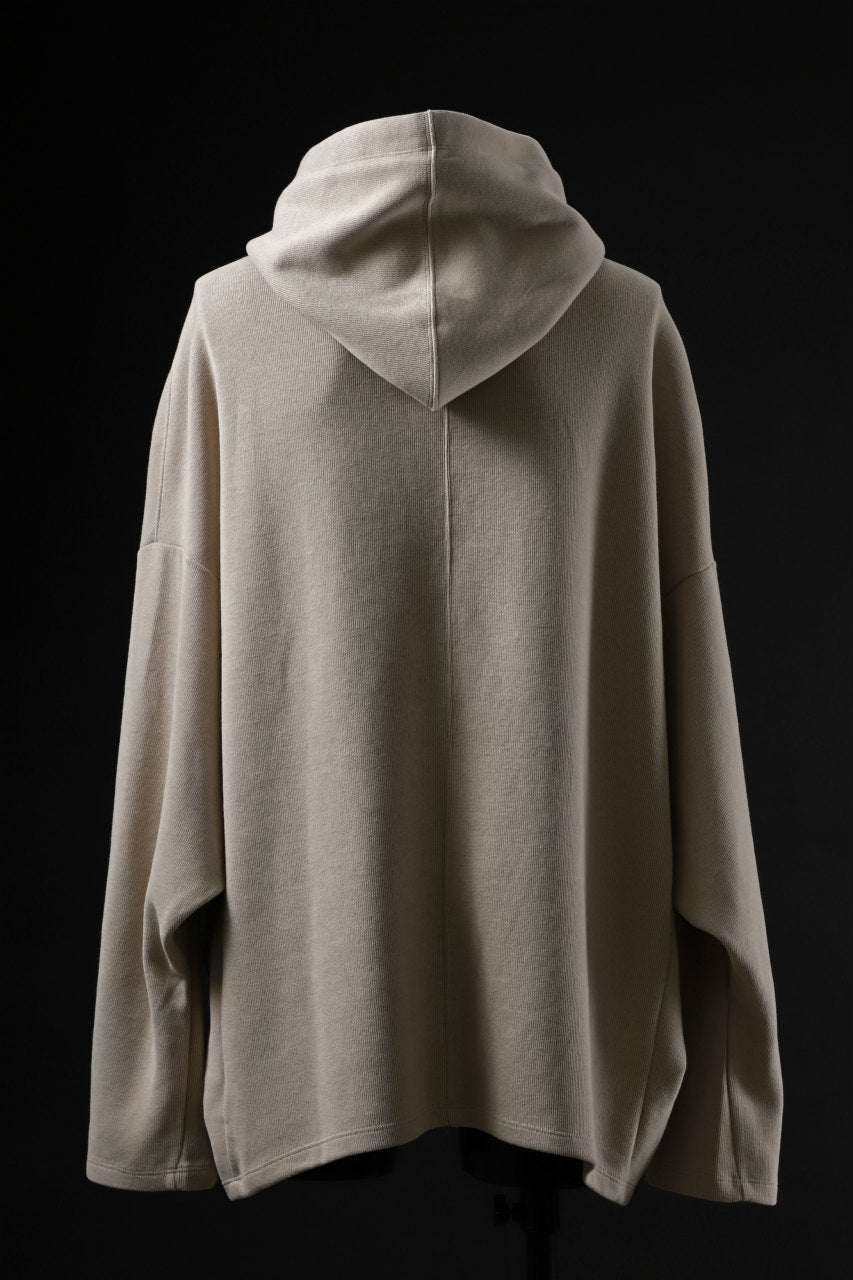 画像をギャラリービューアに読み込む, A.F ARTEFACT DOLMAN HOODIE PULLOVER / COPE KNIT JERSEY (IVORY)