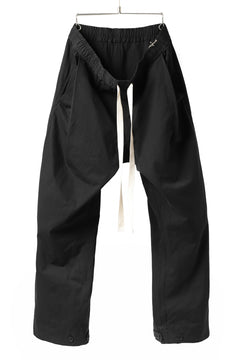 Load image into Gallery viewer, KLASICA GARNER EXTRA WIDE STRING TROUSERS / HIGH DENSITY MATT TWILL (BLACK)