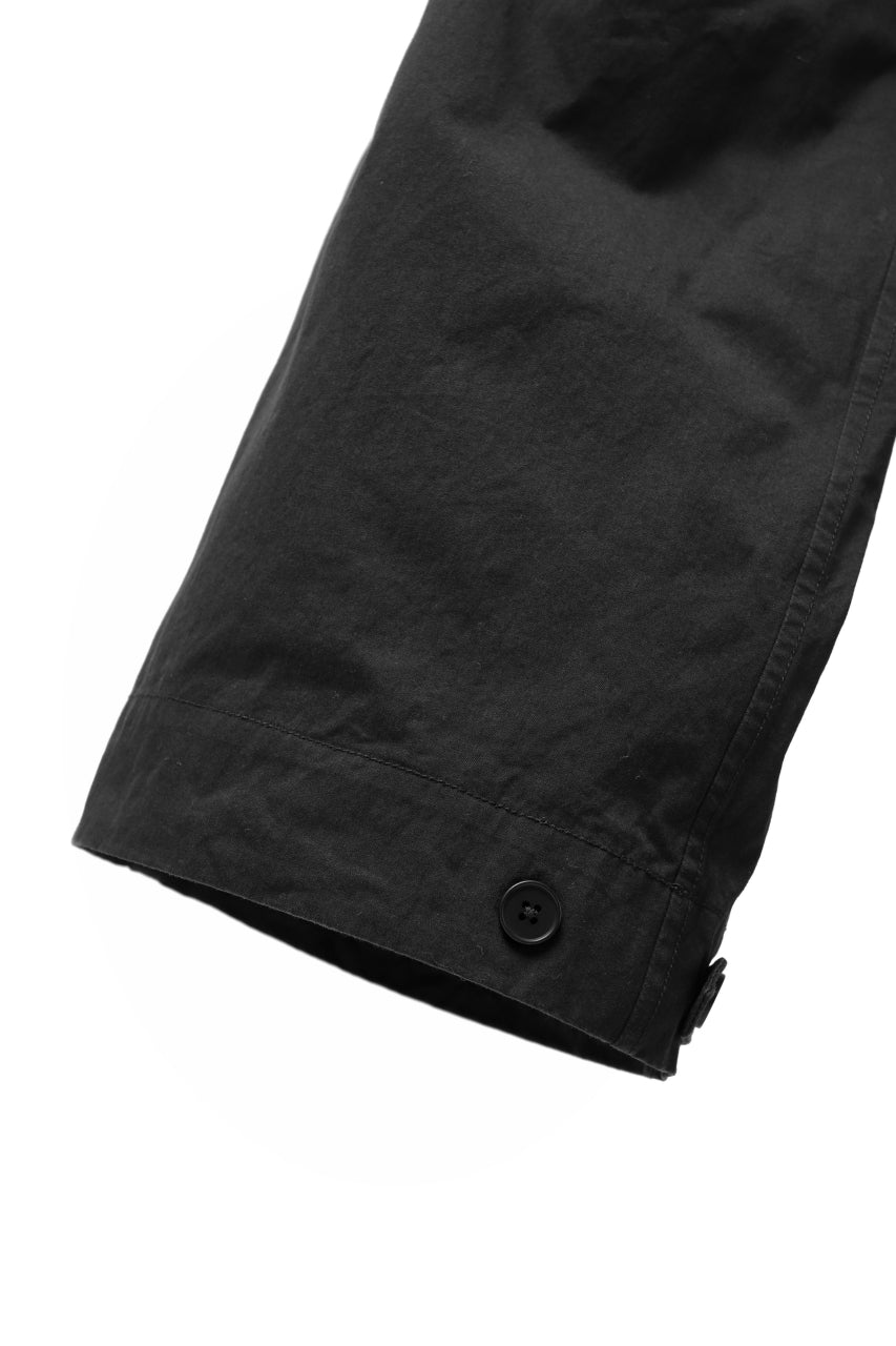 Load image into Gallery viewer, KLASICA GARNER EXTRA WIDE STRING TROUSERS / HIGH DENSITY MATT TWILL (BLACK)