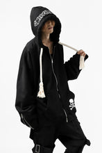 Load image into Gallery viewer, mastermind JAPAN HOODIE ZIP SWEAT JACKET / ROPE CODE (BLACK)