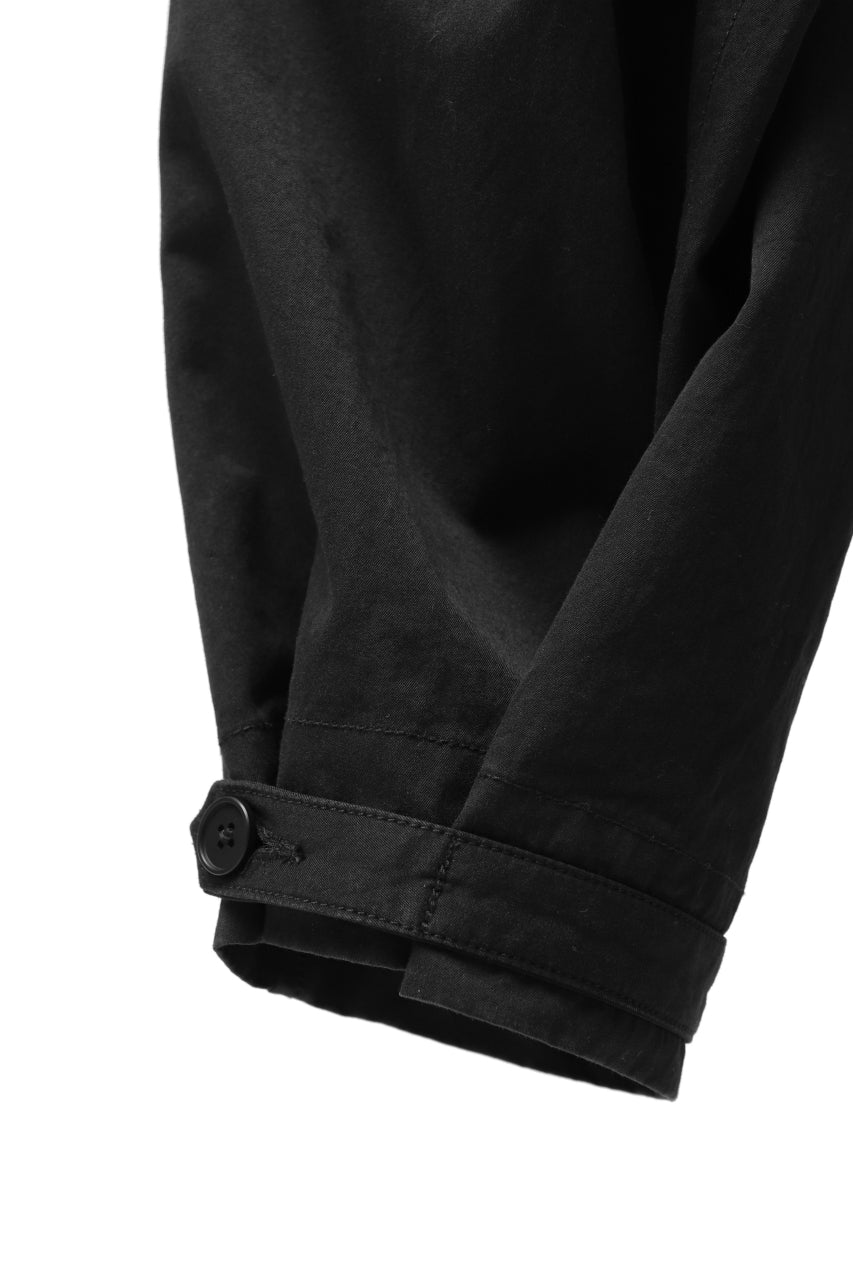 Load image into Gallery viewer, KLASICA GARNER EXTRA WIDE STRING TROUSERS / HIGH DENSITY MATT TWILL (BLACK)