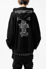 Load image into Gallery viewer, mastermind JAPAN HOODIE ZIP SWEAT JACKET / ROPE CODE (BLACK)