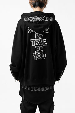 Load image into Gallery viewer, mastermind JAPAN HOODIE ZIP SWEAT JACKET / ROPE CODE (BLACK)