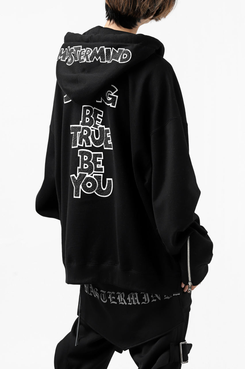 Load image into Gallery viewer, mastermind JAPAN HOODIE ZIP SWEAT JACKET / ROPE CODE (BLACK)