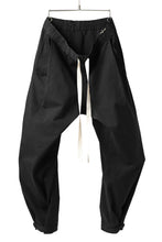 Load image into Gallery viewer, KLASICA GARNER EXTRA WIDE STRING TROUSERS / HIGH DENSITY MATT TWILL (BLACK)