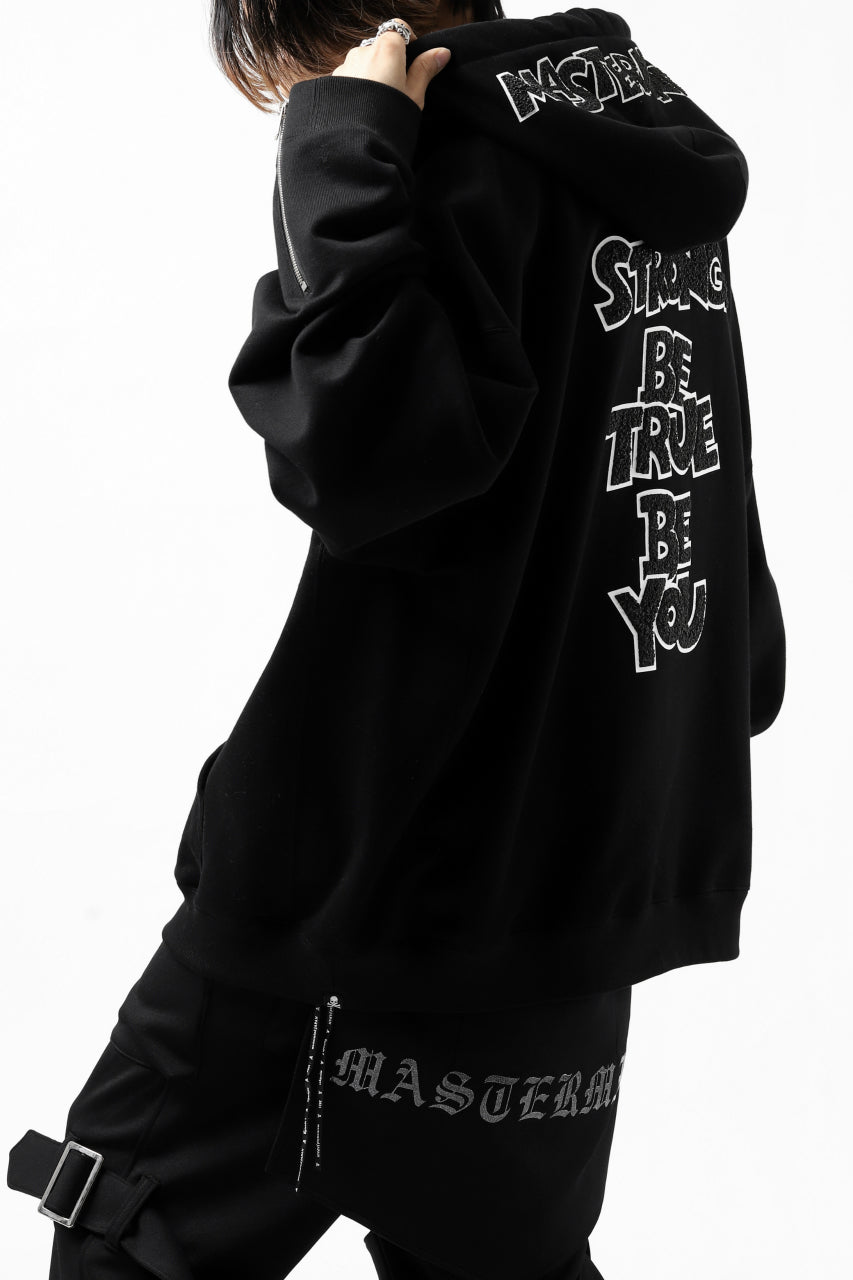 Load image into Gallery viewer, mastermind JAPAN HOODIE ZIP SWEAT JACKET / ROPE CODE (BLACK)