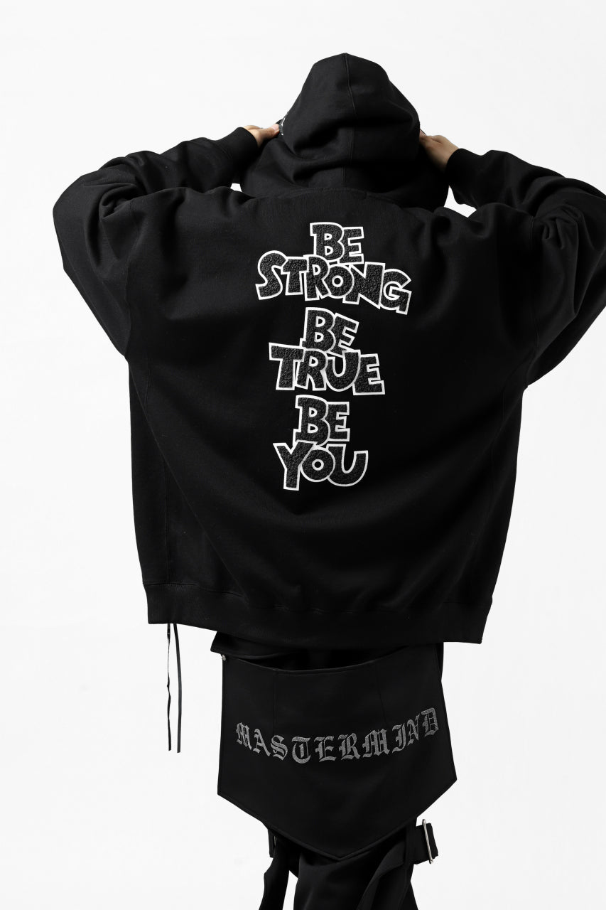 Load image into Gallery viewer, mastermind JAPAN HOODIE ZIP SWEAT JACKET / ROPE CODE (BLACK)