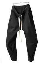 Load image into Gallery viewer, KLASICA GARNER EXTRA WIDE STRING TROUSERS / HIGH DENSITY MATT TWILL (BLACK)