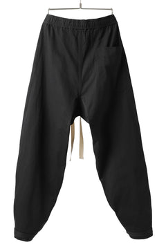Load image into Gallery viewer, KLASICA GARNER EXTRA WIDE STRING TROUSERS / HIGH DENSITY MATT TWILL (BLACK)