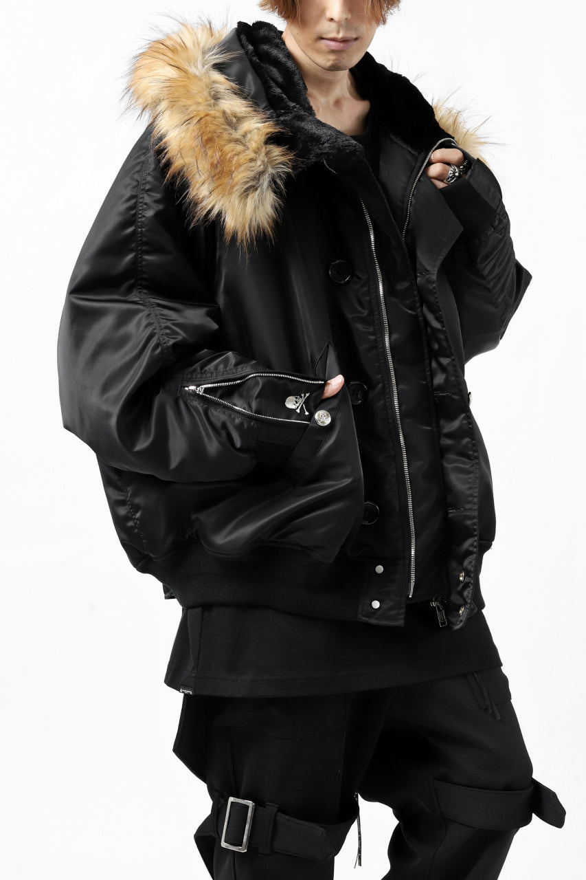 画像をギャラリービューアに読み込む, mastermind JAPAN N-2B HEAVY-ZONE FLIGHT JACKET (BLACK)