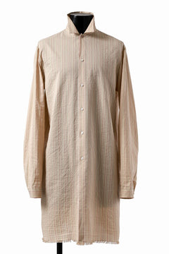 画像をギャラリービューアに読み込む, m.a+ medium fit long shirt / H222L/CSST1 (NATURAL/RED/BLACK)