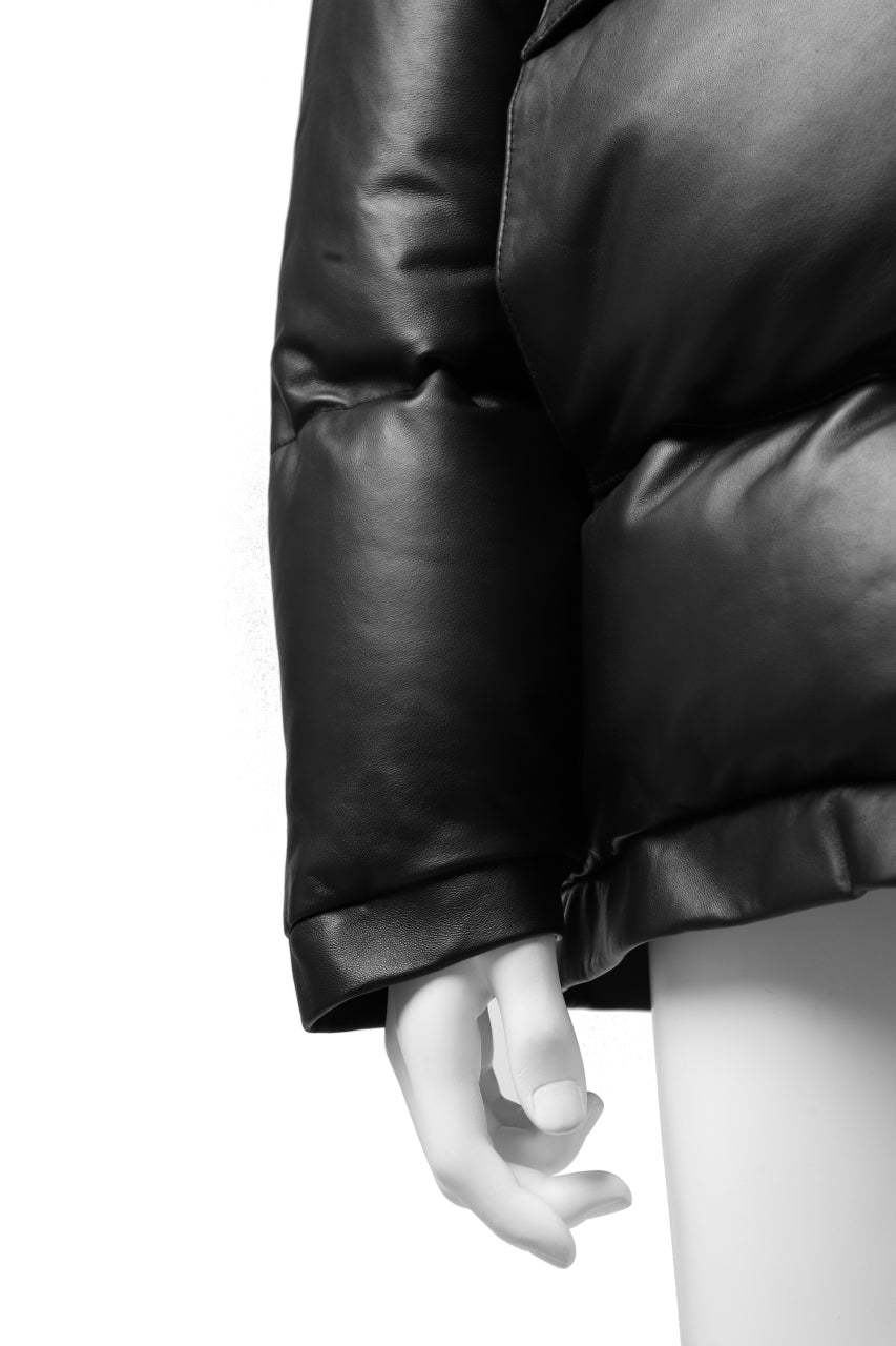 画像をギャラリービューアに読み込む, Y's.... SHEEP LEATHER DOWN JACKET (BLACK)