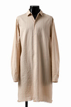 画像をギャラリービューアに読み込む, m.a+ medium fit long shirt / H222L/CSST1 (NATURAL/RED/BLACK)