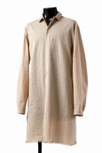 画像をギャラリービューアに読み込む, m.a+ medium fit long shirt / H222L/CSST1 (NATURAL/RED/BLACK)