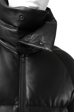 画像をギャラリービューアに読み込む, Y's.... SHEEP LEATHER DOWN JACKET (BLACK)