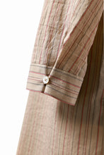 画像をギャラリービューアに読み込む, m.a+ medium fit long shirt / H222L/CSST1 (NATURAL/RED/BLACK)