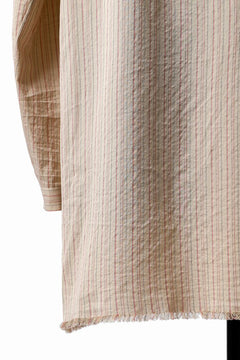 画像をギャラリービューアに読み込む, m.a+ medium fit long shirt / H222L/CSST1 (NATURAL/RED/BLACK)
