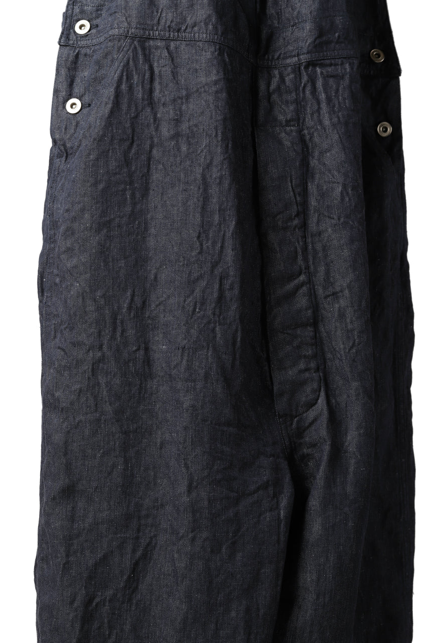 画像をギャラリービューアに読み込む, KLASICA MB OVERALL / DEEP DYED LINEN DENIM (NAVY)