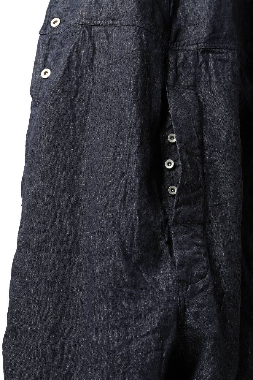 画像をギャラリービューアに読み込む, KLASICA MB OVERALL / DEEP DYED LINEN DENIM (NAVY)