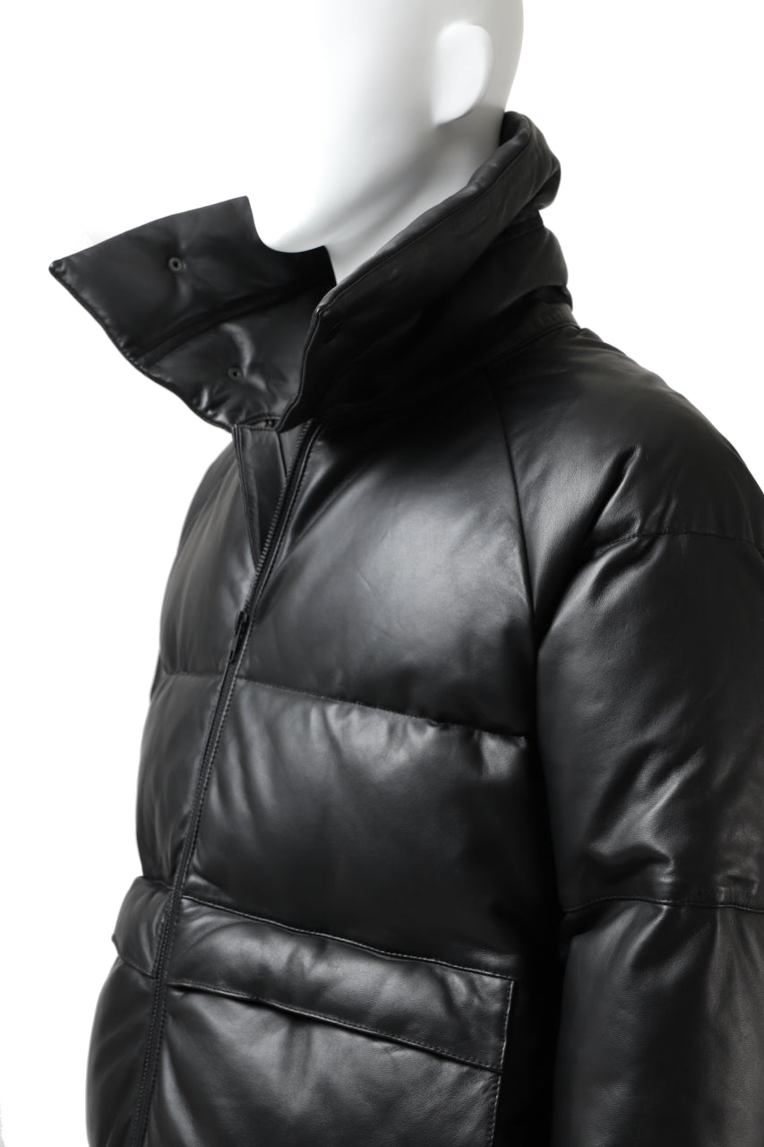 画像をギャラリービューアに読み込む, Y's.... SHEEP LEATHER DOWN JACKET (BLACK)