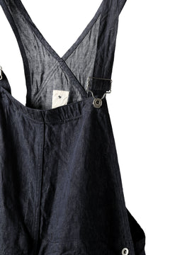 画像をギャラリービューアに読み込む, KLASICA MB OVERALL / DEEP DYED LINEN DENIM (NAVY)