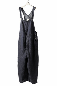 画像をギャラリービューアに読み込む, KLASICA MB OVERALL / DEEP DYED LINEN DENIM (NAVY)