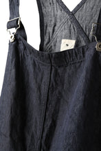 画像をギャラリービューアに読み込む, KLASICA MB OVERALL / DEEP DYED LINEN DENIM (NAVY)