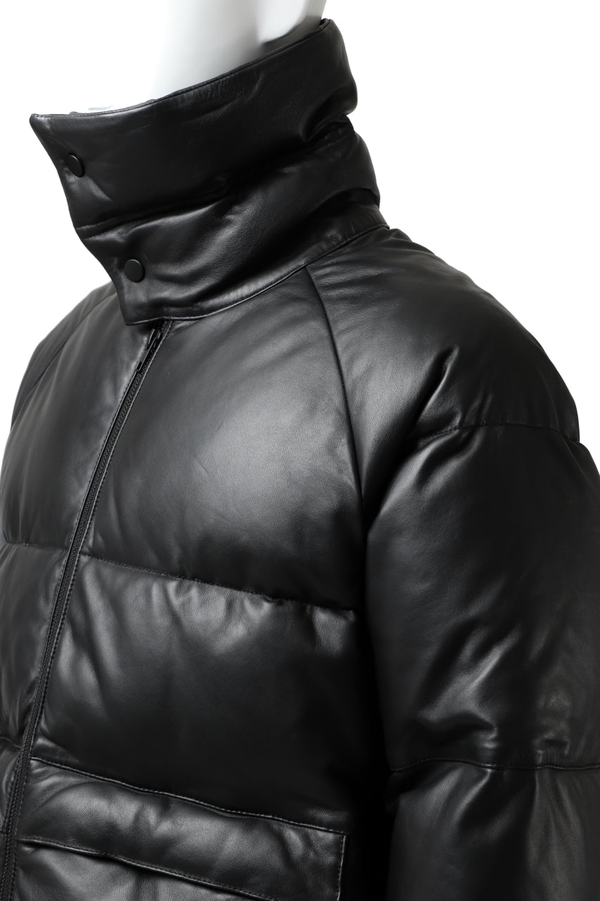 画像をギャラリービューアに読み込む, Y's.... SHEEP LEATHER DOWN JACKET (BLACK)