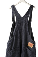 画像をギャラリービューアに読み込む, KLASICA MB OVERALL / DEEP DYED LINEN DENIM (NAVY)
