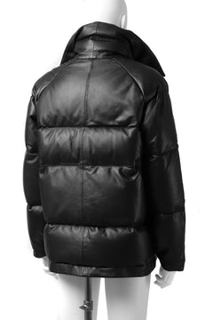 画像をギャラリービューアに読み込む, Y's.... SHEEP LEATHER DOWN JACKET (BLACK)