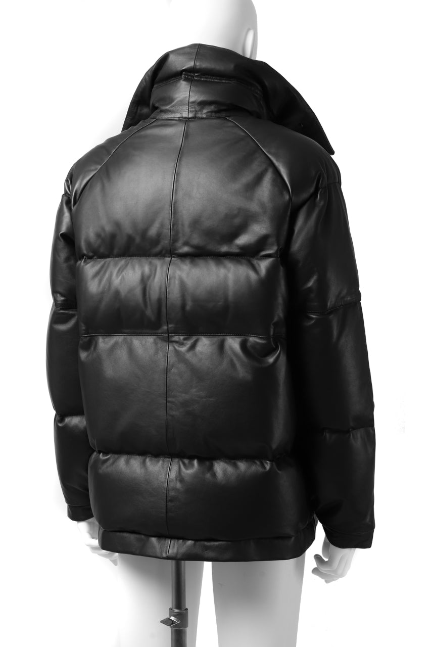 画像をギャラリービューアに読み込む, Y's.... SHEEP LEATHER DOWN JACKET (BLACK)