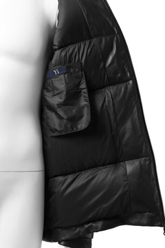 画像をギャラリービューアに読み込む, Y's.... SHEEP LEATHER DOWN JACKET (BLACK)