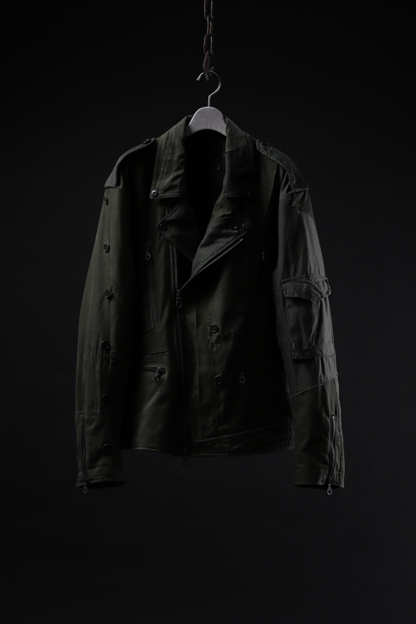 画像をギャラリービューアに読み込む, BACKLASH xx LOOM exclusive The Re-BUILD VINTAGE CUSTOM DOUBLE RIDERS JACKET (ARMY FIELD-B)