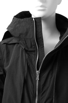 画像をギャラリービューアに読み込む, A.F ARTEFACT "PLEASANT" PARKA-JACKET / SALT SHRINKAGE NYLON (BLACK)
