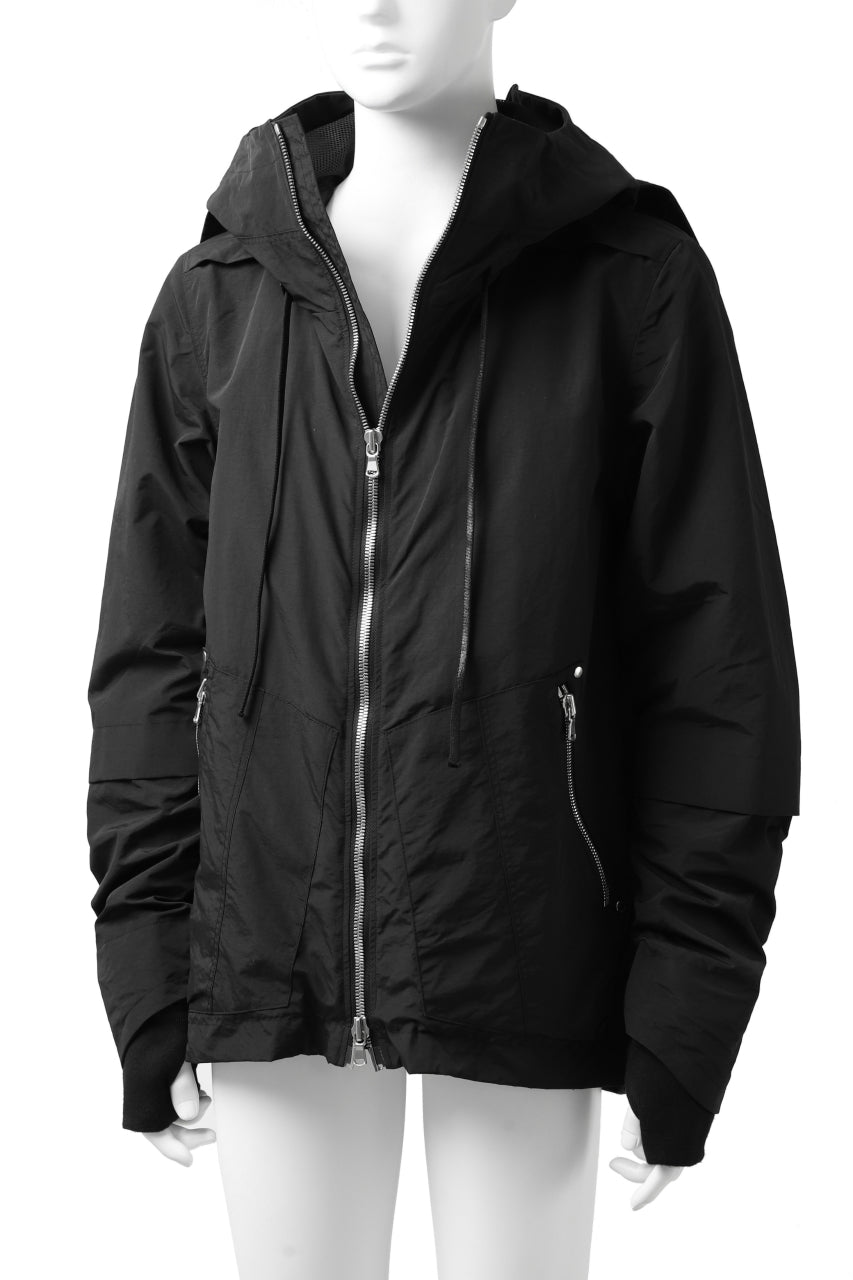 画像をギャラリービューアに読み込む, A.F ARTEFACT "PLEASANT" PARKA-JACKET / SALT SHRINKAGE NYLON (BLACK)