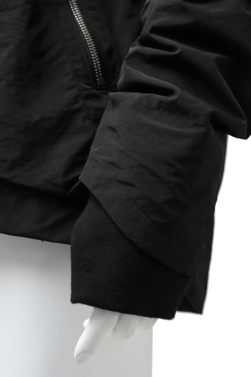 画像をギャラリービューアに読み込む, A.F ARTEFACT "PLEASANT" PARKA-JACKET / SALT SHRINKAGE NYLON (BLACK)