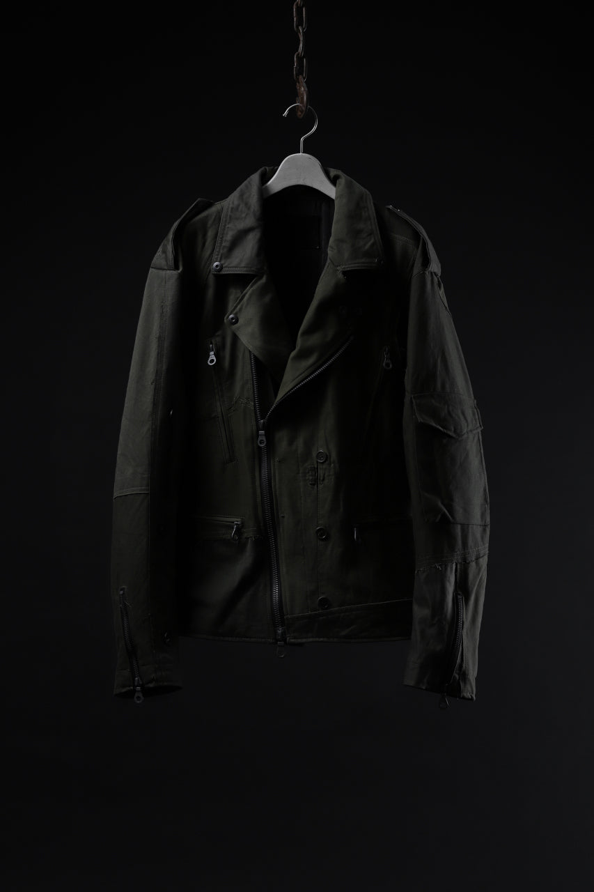 画像をギャラリービューアに読み込む, BACKLASH xx LOOM exclusive The Re-BUILD VINTAGE CUSTOM DOUBLE RIDERS JACKET (ARMY FIELD-A)