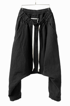Load image into Gallery viewer, _vital deep sarouel easy pants / cotton linen loose ox (BLACK)