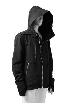 画像をギャラリービューアに読み込む, A.F ARTEFACT "PLEASANT" PARKA-JACKET / SALT SHRINKAGE NYLON (BLACK)