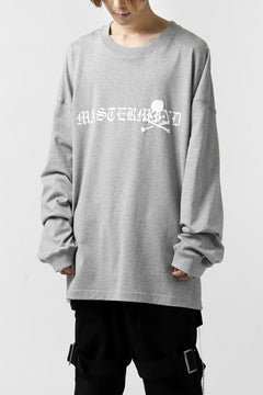画像をギャラリービューアに読み込む, mastermind JAPAN BOXY-FIT LS / RUBBER AND FOAM PRINTED (GREY)