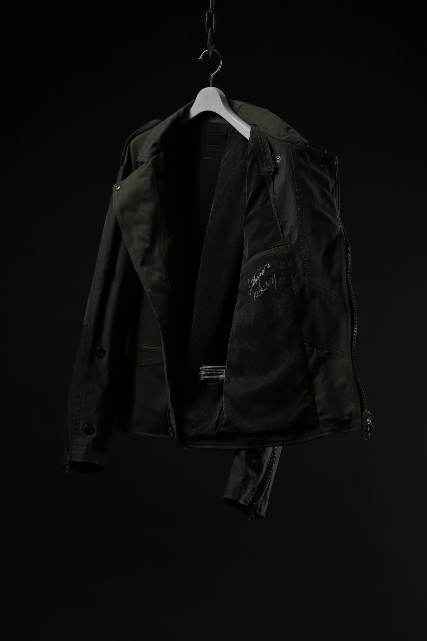 画像をギャラリービューアに読み込む, BACKLASH xx LOOM exclusive The Re-BUILD VINTAGE CUSTOM DOUBLE RIDERS JACKET (ARMY FIELD-A)