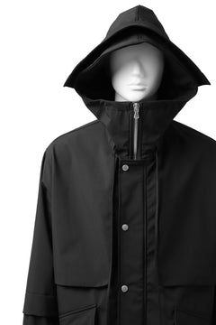 画像をギャラリービューアに読み込む, A.F ARTEFACT "LIGHT-WARMER" MODS COAT / FLEECE BONDING NYLON (BLACK)