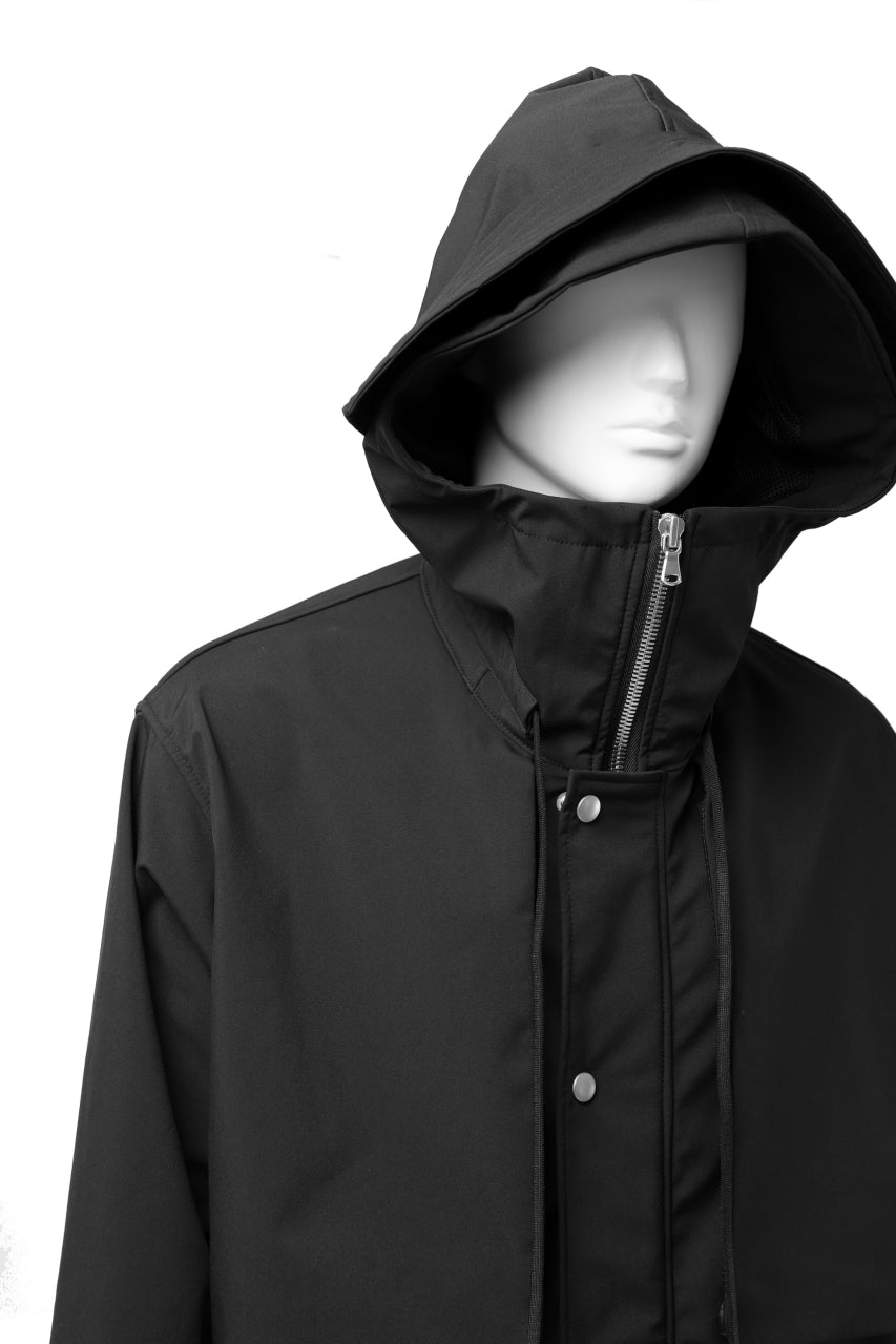 画像をギャラリービューアに読み込む, A.F ARTEFACT "LIGHT-WARMER" MODS COAT / FLEECE BONDING NYLON (BLACK)
