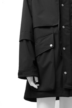 画像をギャラリービューアに読み込む, A.F ARTEFACT "LIGHT-WARMER" MODS COAT / FLEECE BONDING NYLON (BLACK)