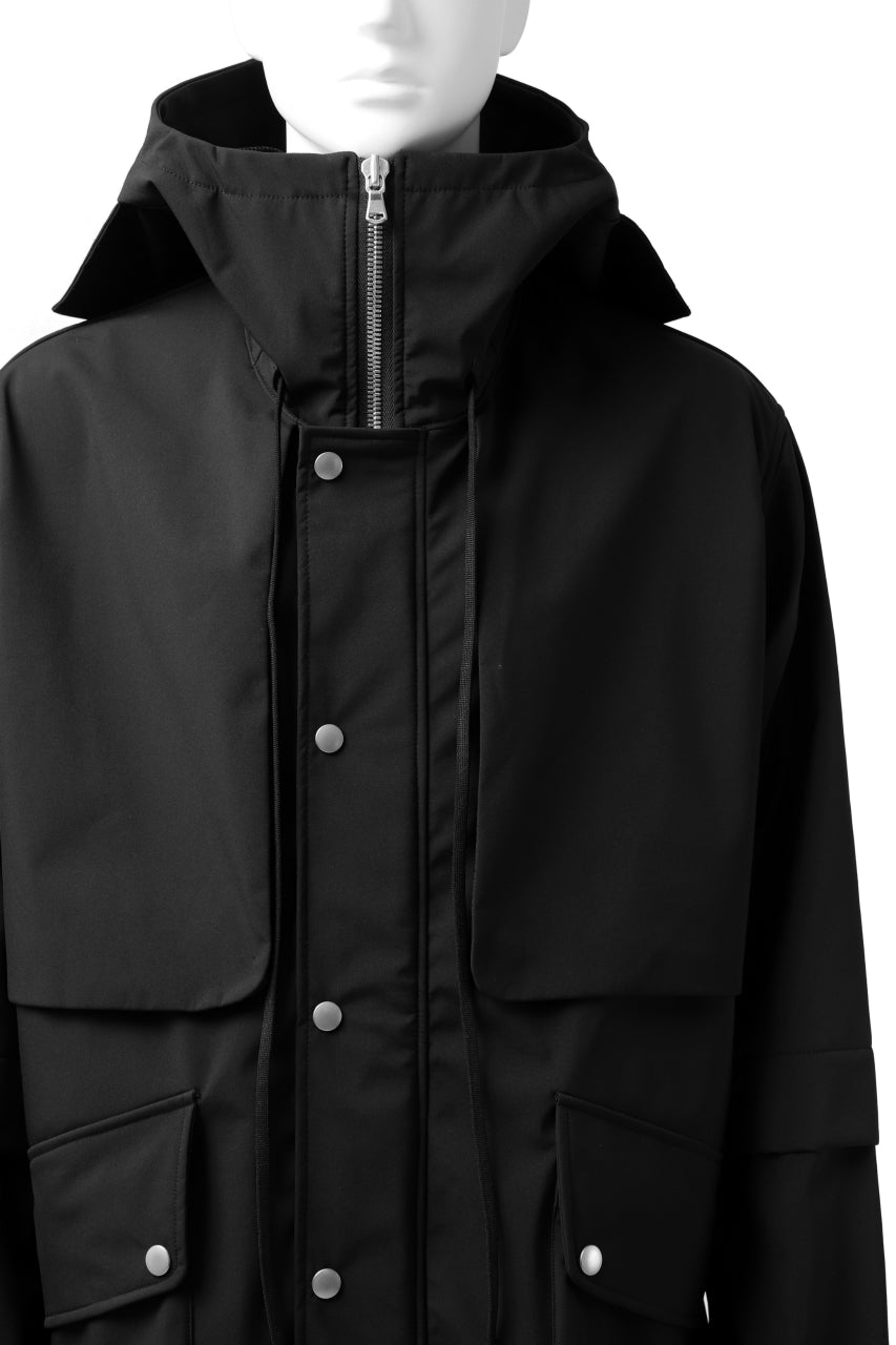 画像をギャラリービューアに読み込む, A.F ARTEFACT "LIGHT-WARMER" MODS COAT / FLEECE BONDING NYLON (BLACK)