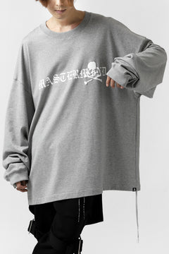 画像をギャラリービューアに読み込む, mastermind JAPAN BOXY-FIT LS / RUBBER AND FOAM PRINTED (GREY)