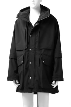 画像をギャラリービューアに読み込む, A.F ARTEFACT "LIGHT-WARMER" MODS COAT / FLEECE BONDING NYLON (BLACK)